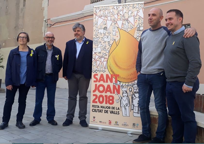 Les fogueres, focus de la imatge de la Festa Major de Sant Joan de Valls 2018