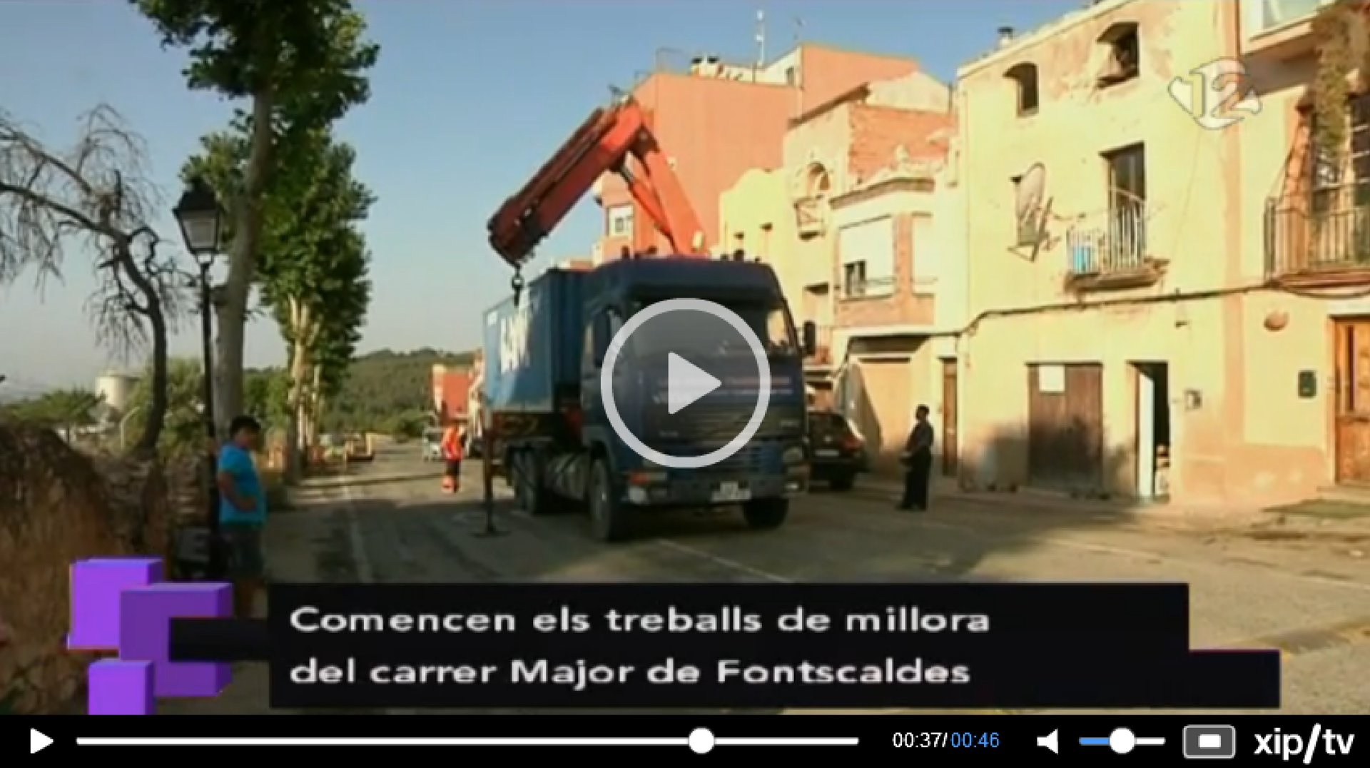 S'inicien les obres d'urbanització al carrer Major de Fontscaldes