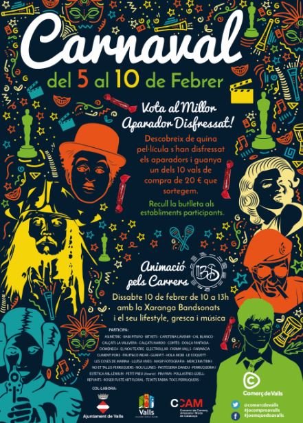 "Aparadors de pel·lícula", el carnaval a Comerç de Valls