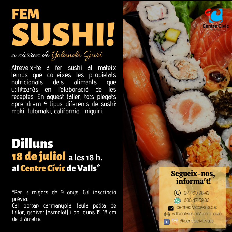 Taller de sushi